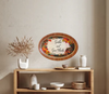 Hard Plastic OVAL TRAY Farmhouse Country Home Decor GATHER AND GIVE THANKS Wall Art Cottage Chic Kitchen Decor Bar Decor Victorian Decor Handmade Gift Idea &nbsp;- JAMsCraftCloset
