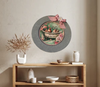 Galvanized Metal Round Charger Plate With Hanging Hook Decoupaged Farmhouse Country Wall Art Shelf Sitter WELCOME TO THE COOP Bathroom Decor Handmade Gift Idea - JAMsCraftCloset