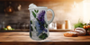 Glass PITCHER Decoupaged LILACS Wedding Decor Shelf Sitter Basket Shabby Chic Victorian BoHo Home Decor Gift Idea - JAMsCraftCloset