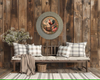 Galvanized Metal Round Charger Plate With Hanging Hook Decoupaged Farmhouse Country Coffee Bar Wall Art Shelf Sitter TIME FOR COFFEE Handmade Gift Idea - JAMsCraftCloset