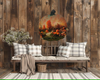 LARGE WOODEN PUMPKIN Handmade and Hand Painted Wall Art Shelf Sitter WELCOME TO OUR PATCH Decoupaged FALL Decor Gift Idea Door Decor Home Decor Unique - JAMsCraftCloset