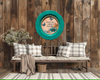 PLATE CHARGER TEAL AQUA PLASTIC ROUND DECOUPAGED Upcycled Repurposed Wall Art or Shelf Sitter YOU GIVE ME ENDLESS BUTTERFLIES Home Decor Wall Art Gift WEDDING - JAMsCraftCloset