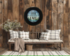 Pie Pan Metal Enamel Vintage Black LIFE IS BETTER AT THE LAKE Farmhouse Lake House Country Wall Art Handmade Decoupaged Hand Painted Repurposed Upcycled Gift Idea - JAMsCraftCloset