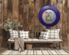 PLATE CHARGER PURPLE PLASTIC ROUND Decoupaged Hand Painted Upcycled Repurposed Wall Art NOTHING SMELLS BETTER THAN THE PERSON YOU LOVE Home Decor Wall Art Gift - JAMsCraftCloset