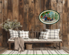 Hard Plastic OVAL TRAY Farmhouse Country Home Decor FARM FRESH SANTA Wall Art Cottage Chic Decor Kitchen Decor Victorian Christmas Holiday Decor Handmade Gift Idea &nbsp;- JAMsCraftCloset