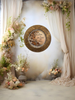 PLATE CHARGER GOLD EMBOSSED FLORAL PLASTIC ROUND DECOUPAGED Upcycled Repurposed Wall Art or Shelf Sitter LOVE IS MORE PRECIOUS THAN GOLD Home Decor Wedding Gift - JAMsCraftCloset