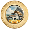 ROUND Digital Graphic Design WHITE TRUCK - WORK HORSE First Home Sublimation PNG SVG Country Farmhouse Home Decor Positive Saying Wall Art Decor Gift Crafters Delight - JAMsCraftCloset