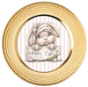 ROUND DIGITAL Graphic Design HAPPY EASTER BUNNY Sublimation PNG SVG Country Farmhouse Home Decor Sign Shelf Sitter Wall Art Decor Wreath EASTER Design Gift Crafters Delight - JAMsCraftCloset
