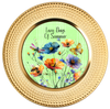 ROUND Digital Graphic Design LAZY DAYS OF SUMMER Green With Dragonfly Butterfly Bee Floral Wedding Gift First Home Sublimation Decoupage PNG SVG Country Farmhouse Home Decor Wall Art Shelf Sitter Gift Crafters Delight - JAMsCraftCloset
