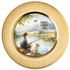 ROUND Digital Graphic Design PERFECT SUMMER DAY Little Boy and Dog Fishing First Home Sublimation Decoupage PNG SVG Country Farmhouse Home Decor Wall Art Shelf Sitter Gift Crafters Delight - JAMsCraftCloset