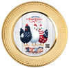 DIGITAL ROUND Graphic Design PATRIOTIC GOD BLESS AMERICA CHICKENS - PNG-JPEG-PDF-SVG-Decoupage-Sublimation Design Graphic Country Farmhouse Home Decor HOLIDAY Decor Gift Crafters Delight - JAMsCraftCloset