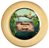 ROUND Digital Graphic Design WELCOME TO THE JUNGLE Wedding Gift First Home Sublimation Decoupage PNG SVG Country Farmhouse Home Decor Wall Art Shelf Sitter Gift Crafters Delight - JAMsCraftCloset