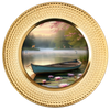 ROUND Digital Graphic Design LONELY BOAT WITH DEER AND FISH Decor Lake Scene With Animals First Home Sublimation Decoupage PNG SVG Country Farmhouse Home Decor Wall Art Shelf Sitter Gift Crafters Delight - JAMsCraftCloset