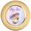 ROUND DIGITAL Graphic Design CHICK WITH UMBRELLA - HAPPY EASTER Sublimation PNG SVG Country Farmhouse Home Decor Sign Shelf Sitter Wall Art Decor Wreath EASTER Design Gift Crafters Delight
