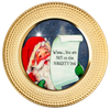 ROUND Digital Graphic Design SANTA - YOU ARE NOT ON THE NAUGHTY LIST - CHRISTMAS DESIGN PNG-JPEG-PDF-SVG-Decoupage-Sublimation Design Graphic Country Farmhouse Home Decor HOLIDAY Decor Gift Crafters Delight - JAMsCraftCloset