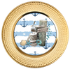 ROUND Digital Graphic Design NAUTICAL POST BIRD ROPE SHELLS Sublimation PNG SVG BOAT DECOR Home Decor Wall Art Decor Gift Crafters Delight - JAMsCraftCloset