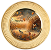 ROUND Digital Graphic Design HAPPY FALL - FOX BUNNIES and LEAVES Decor Lake Scene With Animals First Home Sublimation Decoupage PNG SVG Country Farmhouse Home Decor Wall Art Shelf Sitter Gift Crafters Delight - JAMsCraftCloset
