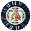 ROUND Digital Graphic Design - KISS THE COOK - Wedding Gift KITCHEN DECOR Sublimation Decoupage PNG SVG PDF JPEG Country Farmhouse Home Decor Gift Crafters Delight - JAMsCraftCloset