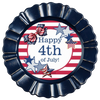 ROUND Digital Graphic Design PATRIOTIC HAPPY 4TH - DESIGN PNG-JPEG-PDF-SVG-Decoupage-Sublimation Design Graphic Country Farmhouse Home Decor HOLIDAY Decor Gift Crafters Delight - JAMsCraftCloset