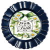ROUND Digital Graphic Design - WALK BY FAITH DAISIES - Wedding Gift HOME DECOR Sublimation Decoupage PNG SVG PDF JPEG Country Farmhouse Wall Art Shelf Sitter Gift Crafters Delight - JAMsCraftCloset