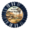 ROUND Digital Graphic Design WILD WONDERFUL WEST VIRGINIA Sublimation PNG SVG Lake House Sign Farmhouse Country Home Cabin KITCHEN Wall Art Decor Wreath Design Gift Crafters Delight HAPPY CRAFTING {{ JAMsCraftCloset }}