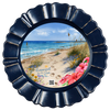 DIGITAL ROUND Graphic Design - HAPPIEST BY THE SEA - Beach Coastal Decor Wedding Gift HOME DECOR Sublimation Decoupage PNG SVG PDF JPEG Wall Art Shelf Sitter Gift Crafters Delight - JAMsCraftCloset