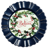 ROUND Digital Graphic Design &nbsp;Merry Christmas Holly Berries Yellow Background - CHRISTMAS DESIGN PNG-JPEG-PDF-SVG-Decoupage-Sublimation Design Graphic Country Farmhouse Home Decor HOLIDAY Decor Gift Crafters Delight - JAMsCraftCloset