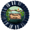 ROUND Digital Graphic Design WELCOME TO THE JUNGLE Wedding Gift First Home Sublimation Decoupage PNG SVG Country Farmhouse Home Decor Wall Art Shelf Sitter Gift Crafters Delight - JAMsCraftCloset