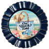 DIGITAL ROUND Graphic Design - ON BEACH TIME - Beach Coastal Decor Wedding Gift HOME DECOR Sublimation Decoupage PNG SVG PDF JPEG Wall Art Shelf Sitter Gift Crafters Delight - JAMsCraftCloset
