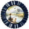 ROUND Digital Graphic Design PERFECT SUMMER DAY Little Boy and Dog Fishing First Home Sublimation Decoupage PNG SVG Country Farmhouse Home Decor Wall Art Shelf Sitter Gift Crafters Delight - JAMsCraftCloset