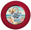 DIGITAL ROUND Graphic Design - ON BEACH TIME - Beach Coastal Decor Wedding Gift HOME DECOR Sublimation Decoupage PNG SVG PDF JPEG Wall Art Shelf Sitter Gift Crafters Delight - JAMsCraftCloset