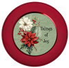 ROUND Digital Graphic Design Poinsettia Tidings Of Joy - CHRISTMAS DESIGN PNG-JPEG-PDF-SVG-Decoupage-Sublimation Design Graphic Country Farmhouse Home Decor HOLIDAY Decor Gift Crafters Delight - JAMsCraftCloset