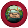 ROUND Digital Graphic Design WELCOME TO THE JUNGLE Wedding Gift First Home Sublimation Decoupage PNG SVG Country Farmhouse Home Decor Wall Art Shelf Sitter Gift Crafters Delight - JAMsCraftCloset