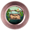 ROUND Digital Graphic Design WELCOME TO THE JUNGLE Wedding Gift First Home Sublimation Decoupage PNG SVG Country Farmhouse Home Decor Wall Art Shelf Sitter Gift Crafters Delight - JAMsCraftCloset