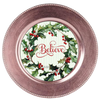 ROUND Digital Graphic Design &nbsp;Merry Christmas Holly Berries Yellow Background - CHRISTMAS DESIGN PNG-JPEG-PDF-SVG-Decoupage-Sublimation Design Graphic Country Farmhouse Home Decor HOLIDAY Decor Gift Crafters Delight - JAMsCraftCloset