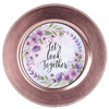 ROUND Digital Graphic Design Purple Lilac Lavender Floral - Wedding Gift KITCHEN DECOR Sublimation Decoupage PNG SVG PDF JPEG Country Farmhouse Home Decor Gift Crafters Delight - JAMsCraftCloset