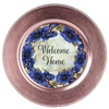 ROUND Digital Graphic Design BLUE POPPIES - WELCOME HOME Wedding Gift First Home Sublimation PNG SVG Country Farmhouse Home Decor Sign Wall Art Gift Crafters Delight - JAMsCraftCloset