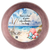 DIGITAL ROUND Graphic Design - KIND OF PEACE SALTWATER BRINGS - Beach Coastal Decor Wedding Gift HOME DECOR Sublimation Decoupage PNG SVG PDF JPEG Wall Art Shelf Sitter Gift Crafters Delight - JAMsCraftCloset