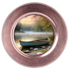 ROUND Digital Graphic Design LONELY BOAT WITH DEER AND FISH Decor Lake Scene With Animals First Home Sublimation Decoupage PNG SVG Country Farmhouse Home Decor Wall Art Shelf Sitter Gift Crafters Delight - JAMsCraftCloset