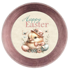 ROUND DIGITAL Graphic Design CHICK WITH HAT AND BUTTERFLIES - HAPPY EASTER Sublimation PNG SVG Country Farmhouse Home Decor Sign Shelf Sitter Wall Art Decor Wreath EASTER Design Gift Crafters Delight - JAMsCraftCloset