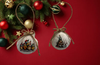 SCALLOP SEASHELL CHRISTMAS ORNAMENT- FARM ANIMALS Christmas Ornaments SET 2 - HOLIDAY DECOR - Handmade Hand Painted DECOUPAGED Repurposed Upcycled Gift SET OF 2 Ornaments - JAMsCraftCloset
