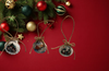 SCALLOP SEASHELL CHRISTMAS ORNAMENT- FARM ANIMALS Christmas Ornaments SET 7 - HOLIDAY DECOR - Handmade Hand Painted DECOUPAGED Repurposed Upcycled Gift SET OF 3 Ornaments - JAMsCraftCloset