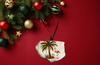 Antique West Virginia Roof Decoupaged Christmas Ornament - Flamingo With Packages - Handmade Holiday Tree Decor Unique Beach Lake House Gift - JAMsCraftCloset