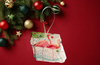 Antique West Virginia Roof Decoupaged Christmas Ornament - 2 Flamingo in Water - Handmade Holiday Tree Decor Unique Beach Lake House Gift - JAMsCraftCloset