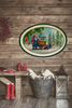 Hard Plastic OVAL TRAY Farmhouse Country Home Decor FARM FRESH SANTA Wall Art Cottage Chic Decor Kitchen Decor Victorian Christmas Holiday Decor Handmade Gift Idea &nbsp;- JAMsCraftCloset