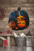 LARGE WOODEN PUMPKIN Handmade and Hand Painted Wall Art Shelf Sitter HAPPY FALL Decoupaged FALL Decor Gift Idea Door Decor Home Decor Unique - JAMsCraftCloset