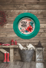 PLATE CHARGER TEAL AQUA PLASTIC ROUND DECOUPAGED Upcycled Repurposed Wall Art or Shelf Sitter IT IS A FOREVER THING Home Decor Wall Art Gift WEDDING - JAMsCraftCloset