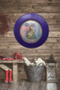 PLATE CHARGER PURPLE PLASTIC ROUND Decoupaged Hand Painted Upcycled Repurposed Wall Art NOTHING SMELLS BETTER THAN THE PERSON YOU LOVE Home Decor Wall Art Gift - JAMsCraftCloset