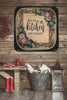 SQUARE METAL TRAY Kitchen Wall Art Shelf Sitter IN THIS KITCHEN WE DANCE Handmade Decoupage Upcycled Gift Idea - JAMsCraftCloset