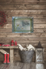 Galvanized Metal RECTANGLE TRAY Farmhouse Country Wall Art or Shelf Sitter JUST BREATHE Handmade Gift Idea &nbsp;- JAMsCraftCloset